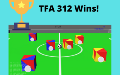 RoboCup Junior Soccer Simulation Demonstration Competition Ends with TFA 312 Finishing First